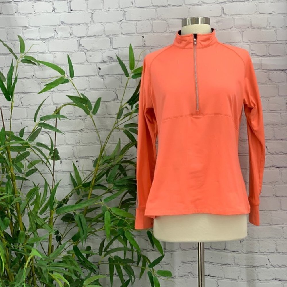 🎉Actra Orange Long Sleeve Pullover w/ Thumbholes - Picture 6 of 6